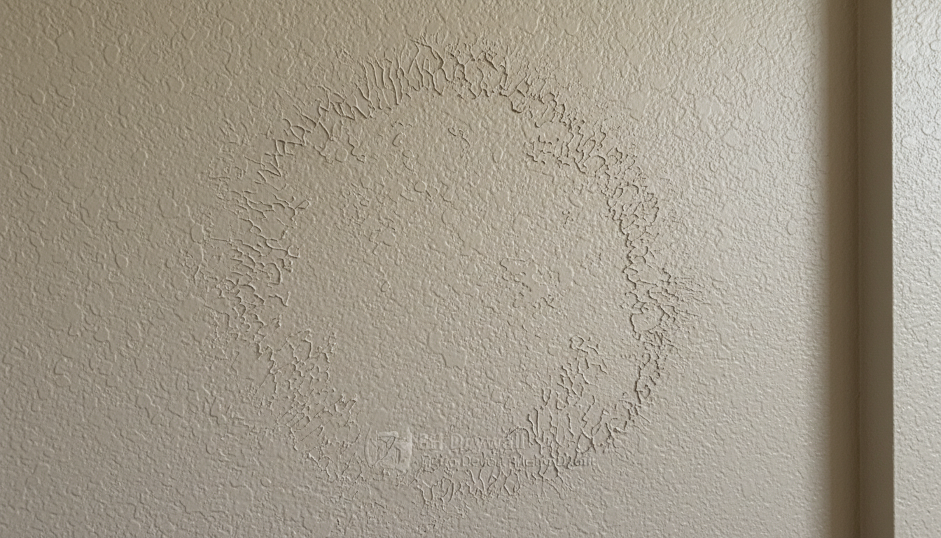 Drywall patch and texture blend — BH Drywall Metro Detroit, Metro Detroit, MI
