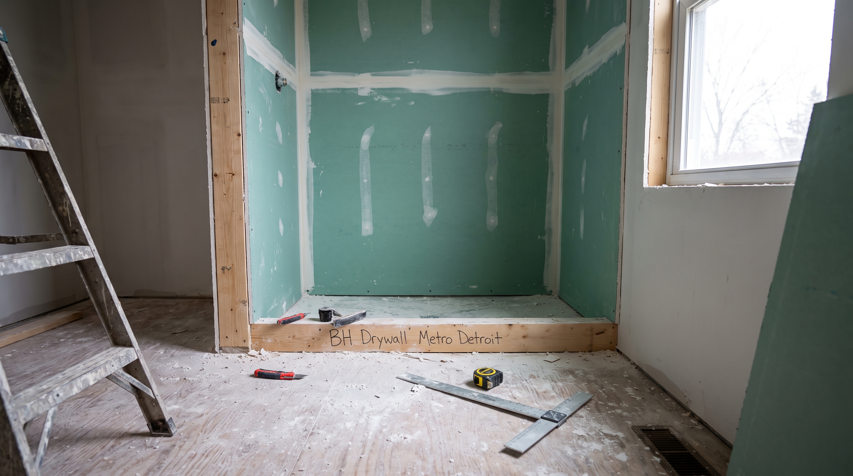 Bathroom moisture-resistant drywall — BH Drywall Metro Detroit, Metro Detroit, MI