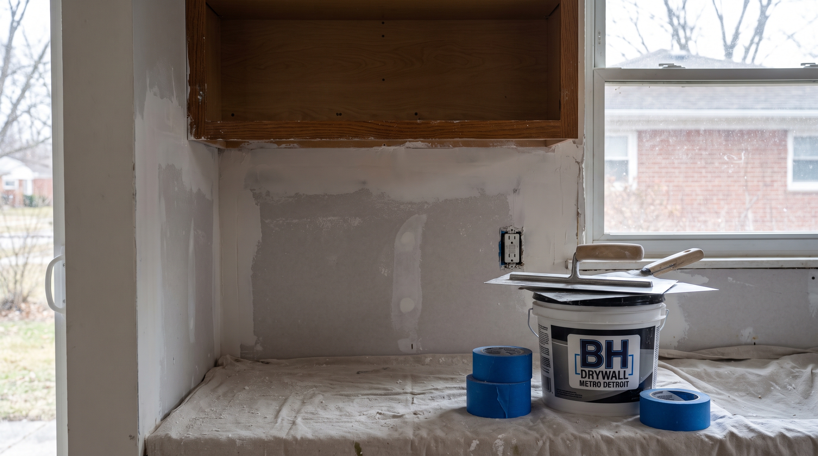 Kitchen remodel drywall finish — BH Drywall Metro Detroit, Metro Detroit, MI