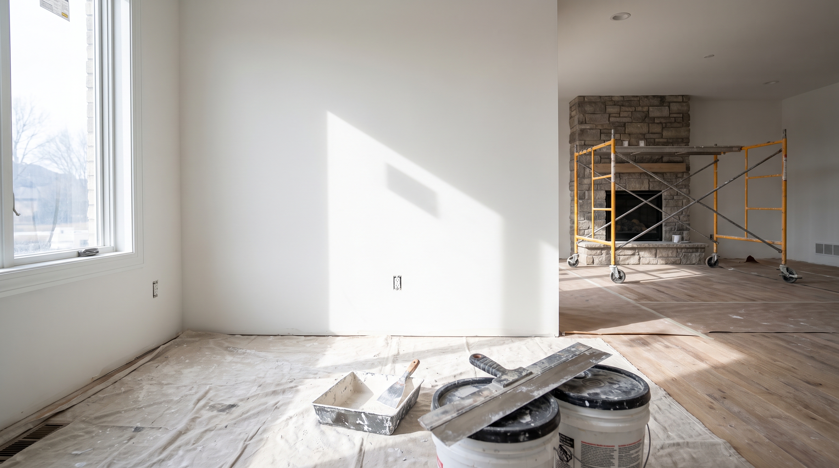 Level 5 skim coat smooth wall — BH Drywall Metro Detroit, Metro Detroit, MI