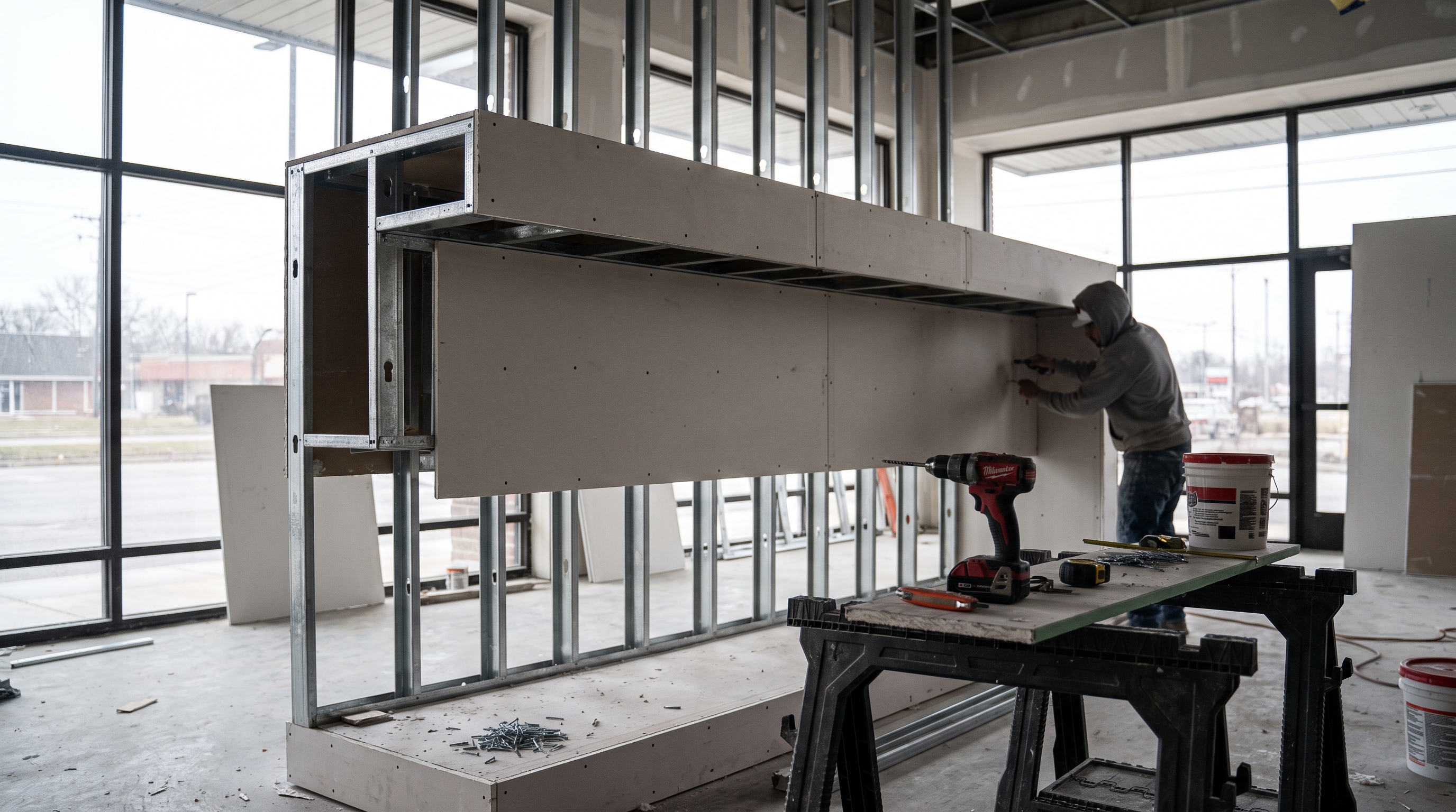 Retail soffit drywall — BH Drywall Metro Detroit, Metro Detroit, MI